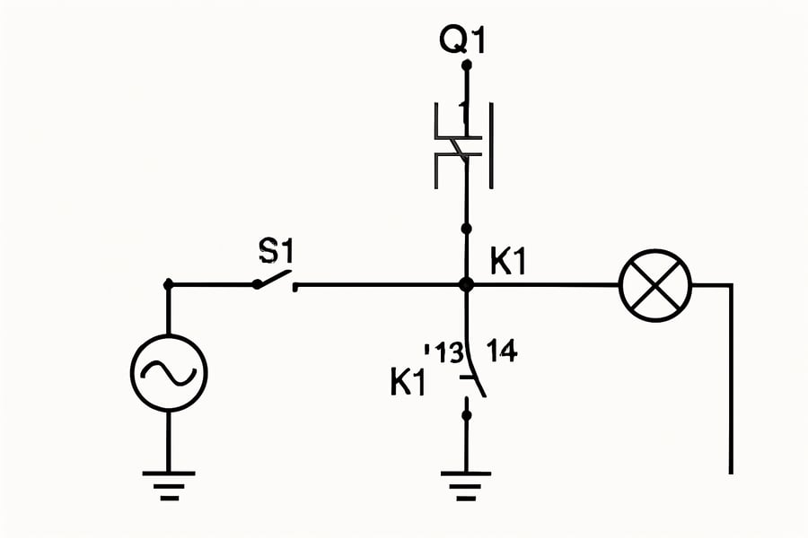 Exemple de schéma électrique réglementaire professionnel
